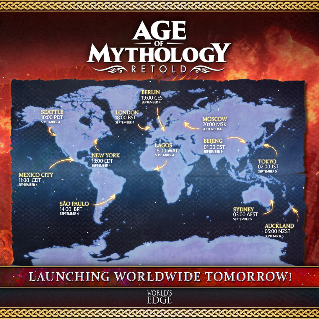 Age of Mythology Retold Launch Time