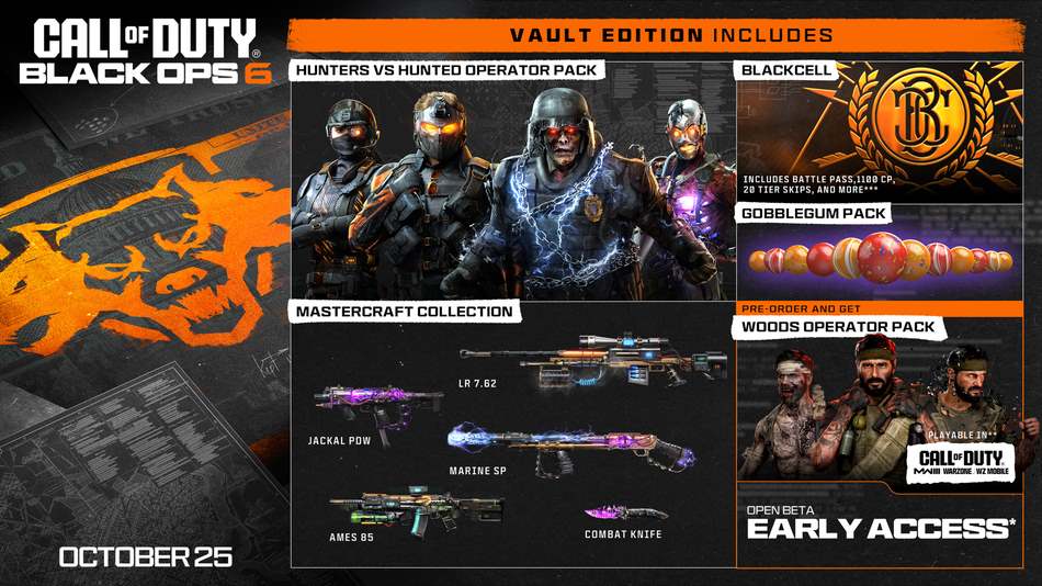 Call Of Duty: Black Ops 6 Vault Edition content