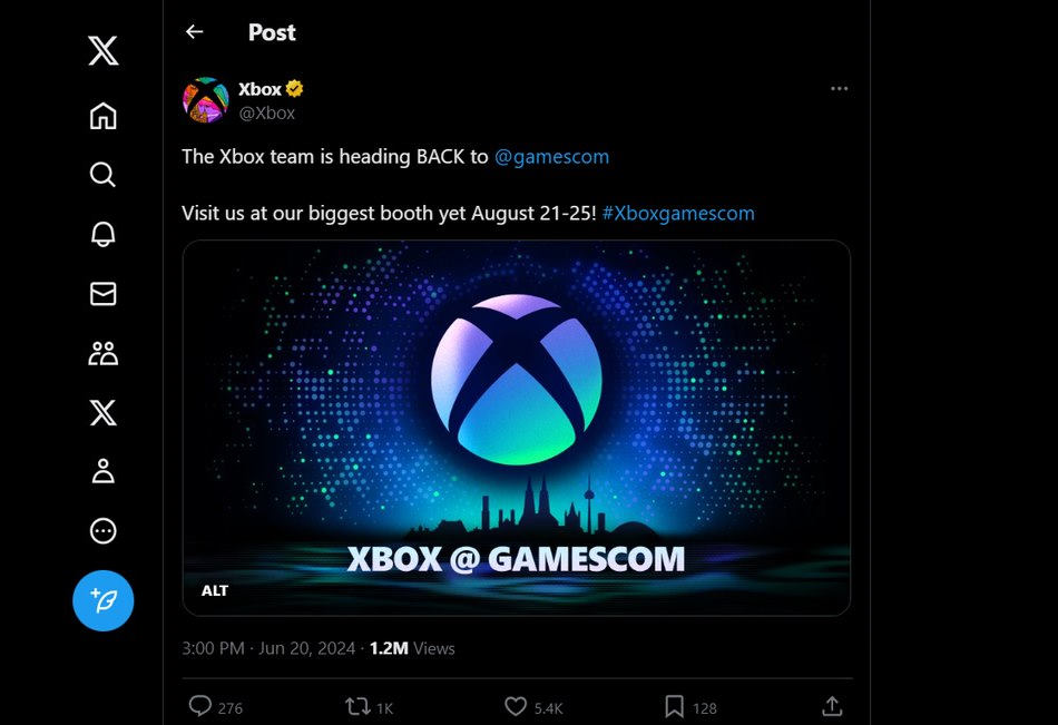 Xbox kündigt Teilnahme an der Gamescom 2024 an