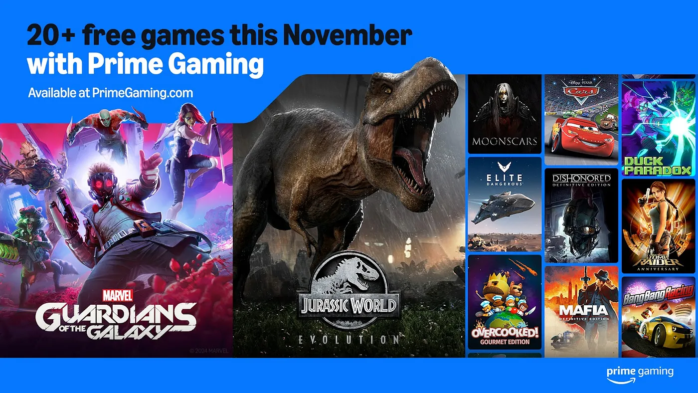 Prime Gaming Free Games November