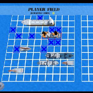 Battleship Tactica Sea Wars 3D - CPU-Feld