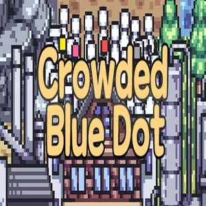 Crowded Blue Dot