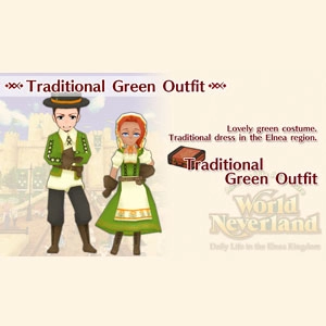 WorldNeverland Elnea Kingdom Traditional Green Outfit