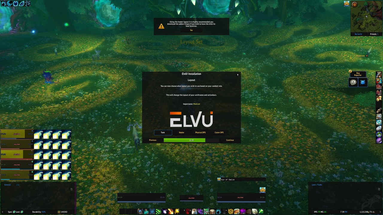 ElvUI Add-on für World of Warcraft Classic Überblick