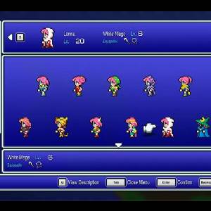 FINAL FANTASY 5 2D Pixel Remaster - Jobs-Menü