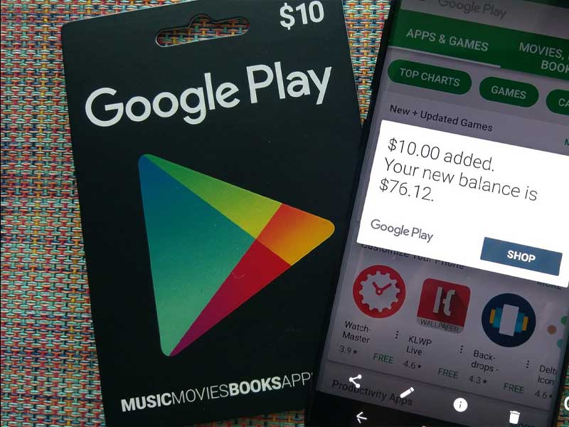 Play Card Google Gift