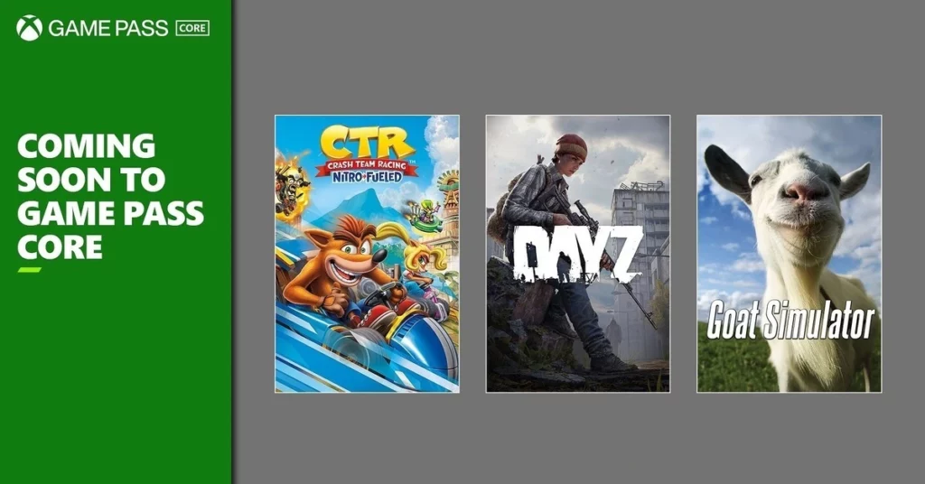 Xbox Game Pass Core New Games