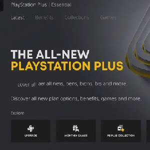 PLAYSTATION PLUS ESSENTIAL - Menüregister