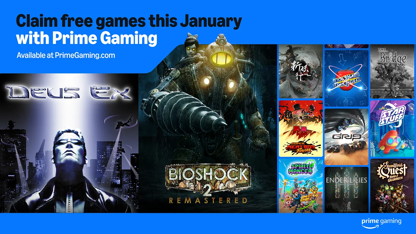 Prime Gaming Free Games for January 2025