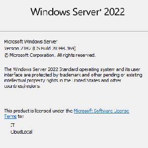 Windows Server 2022 - Über Windows